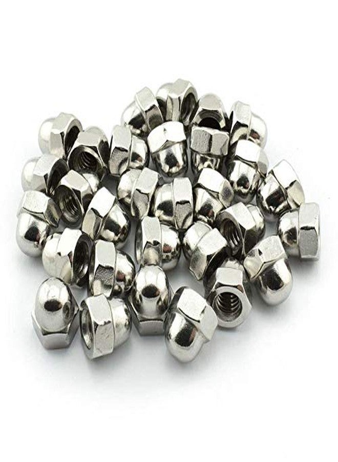 Immech - M4 Dome Cap Nut(Acorn nut), Hex Head Quantity - 25 Pcs, Nickel - Image 2